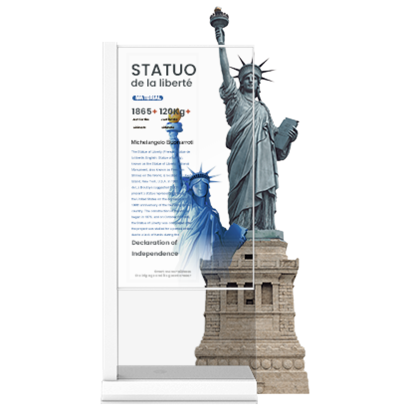 55-Inch Transparent OLED Art Kiosk