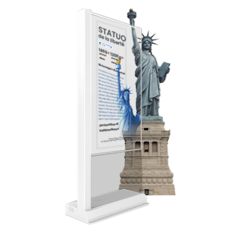 55-Inch Transparent OLED Art Kiosk - 图片 2